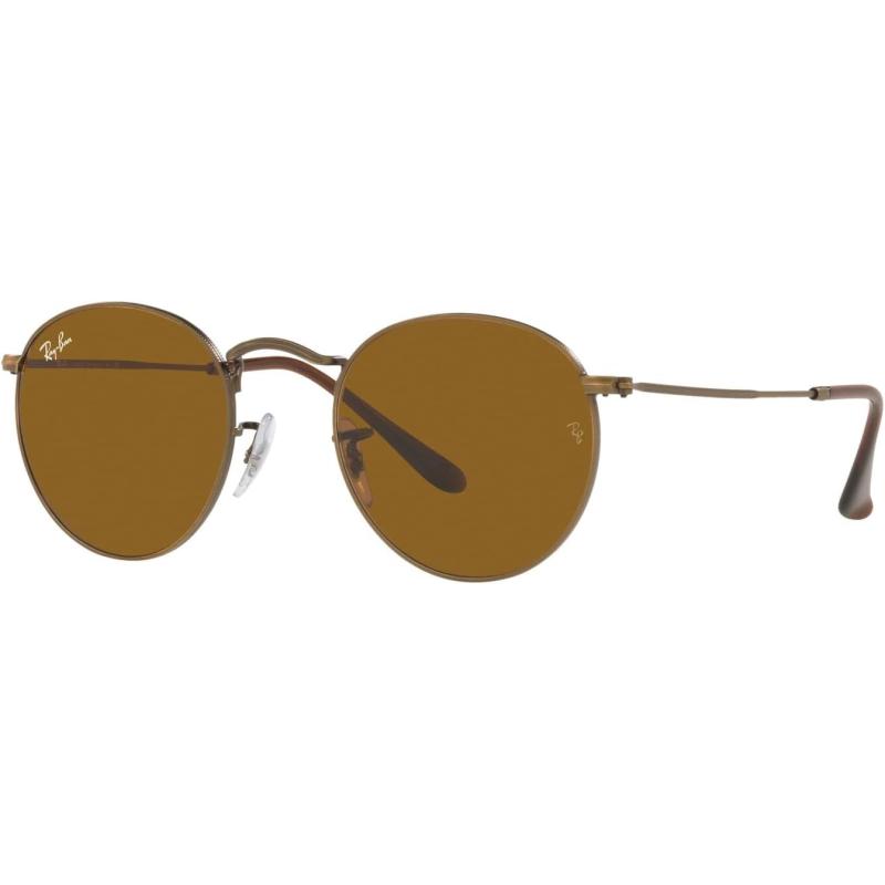 Ray Ban Rb3447 Round Metal Sunglasses Rose Gold Blue Ray Ban Sunglasses Sale