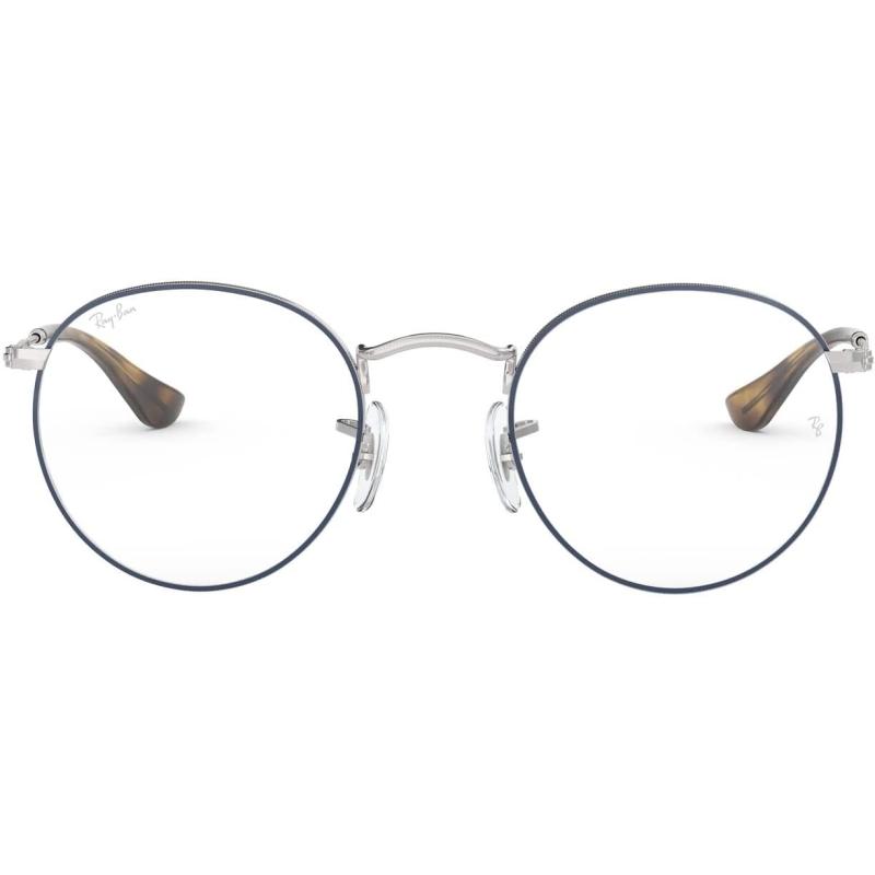 Ray-Ban Rx3447v Round Metal Prescription Eyeglass Frames(Havana on Gold ...